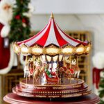 کاروسل موزیکال کریسمس  برند Mr. Christmas با نورپردازی و چرخش اتوماتیک