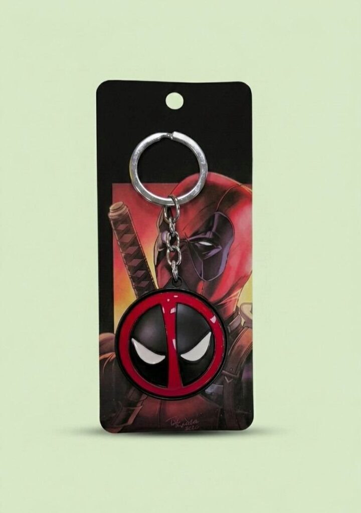 جاکلیدی فلزی برجسته شخصیت ددپول (Deadpool)