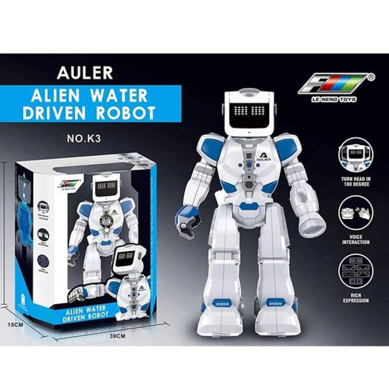 ربات کنترلی هوشمند مدل Auler K3 – ربات فضایی با سیستم تغذیه آب، سنسور صوتی و نمایشگر LED
