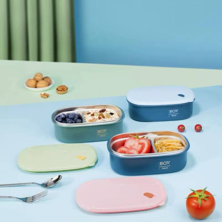 ظرف غذا استیل ۲ قسمتی مدل BOX