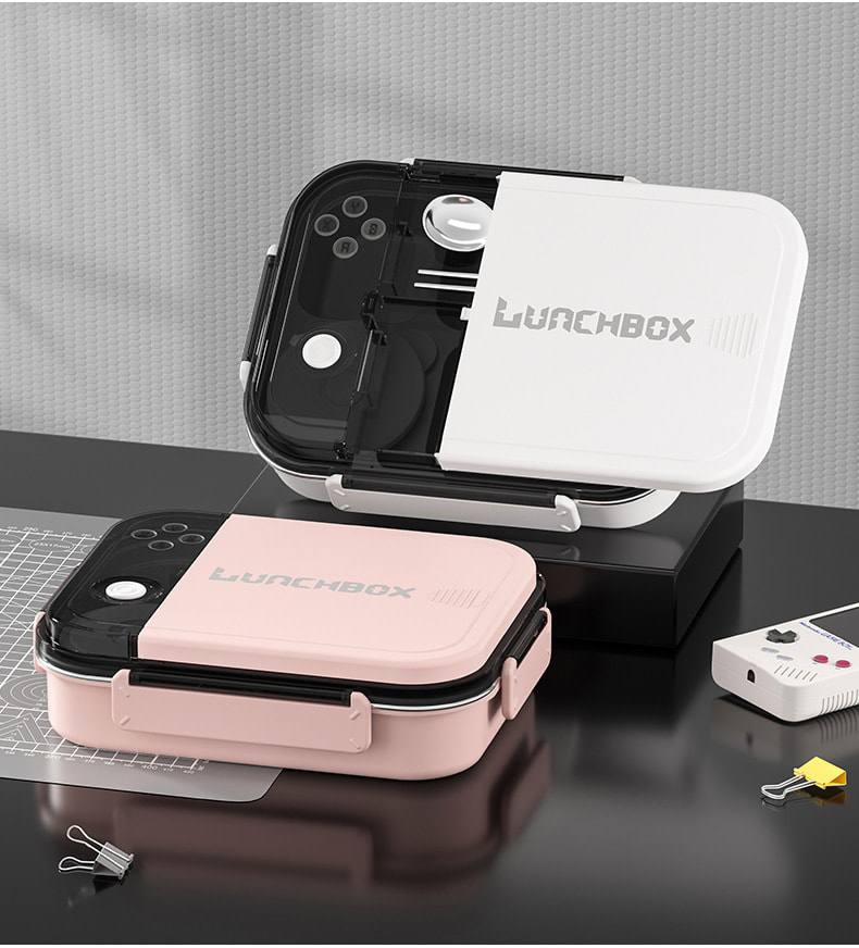 ظرف غذا و لانچ باکس استیل چهار قسمته مدل Lunchbox PLUS