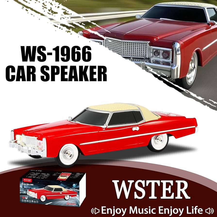 اسپیکر بلوتوثی طرح ماشین کلاسیک کادیلاک مدل WS-1966