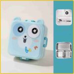 ظرف غذای ۳ قسمتی استیل طرح خرس (Bear)