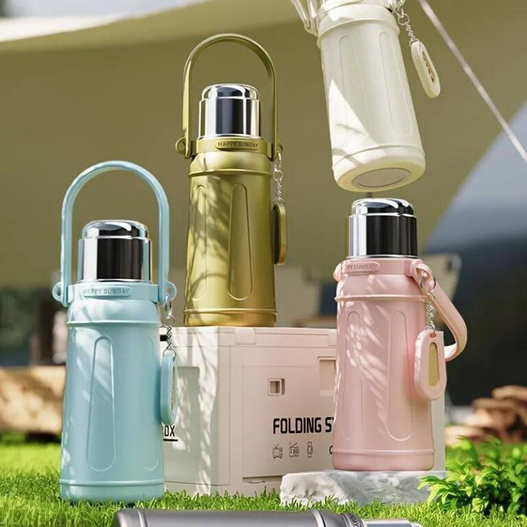 فلاسک استیل دسته دار Happy Sunday | 700 ml