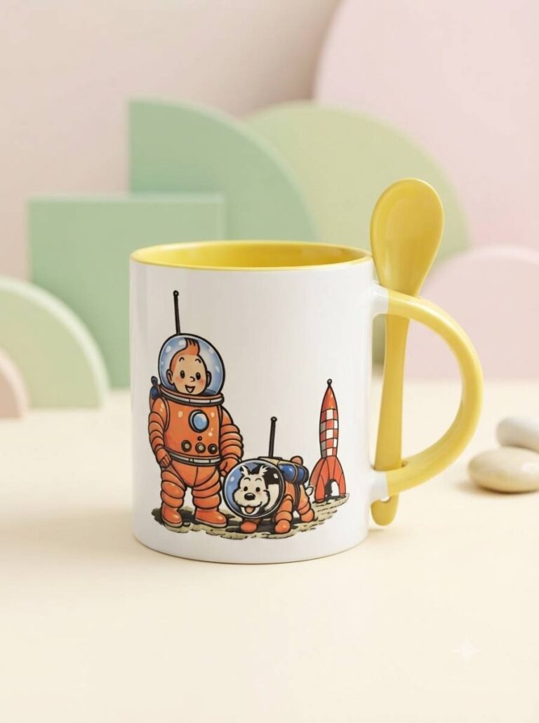 ماگ تن تن قاشق دار کد010