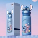 فلاسک دیزنی استیچ (Stitch) ۴۰۰ میلی‌لیتر | بطری آب فانتزی با درب سه‌بعدی
