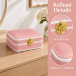 جاجواهری چرمی مربعی گیره طلایی