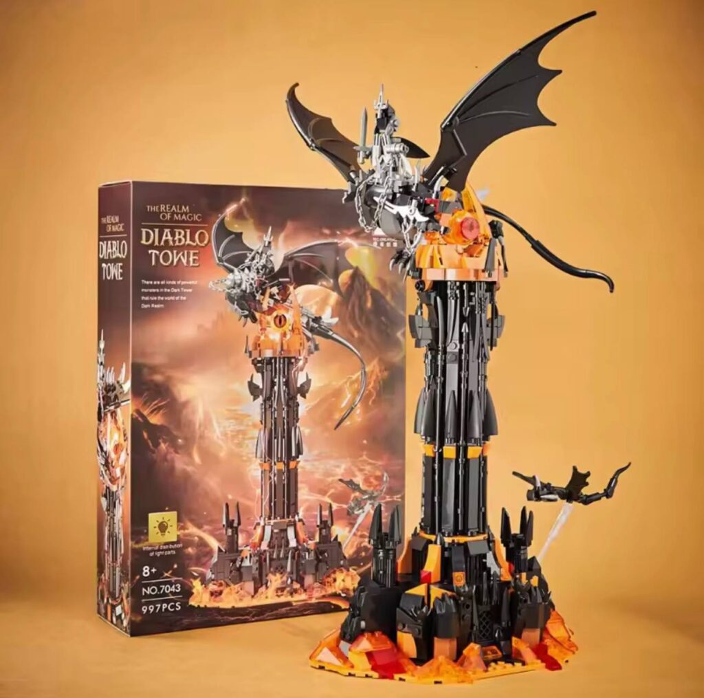 لگو قلعه تاریکی و اژدها مدل Diablo Tower کد 7043 (۹۹۷ تکه)